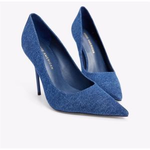 BNIB GOOD AMERICAN CLASSIC DENIM HEEL SIZE 9.5